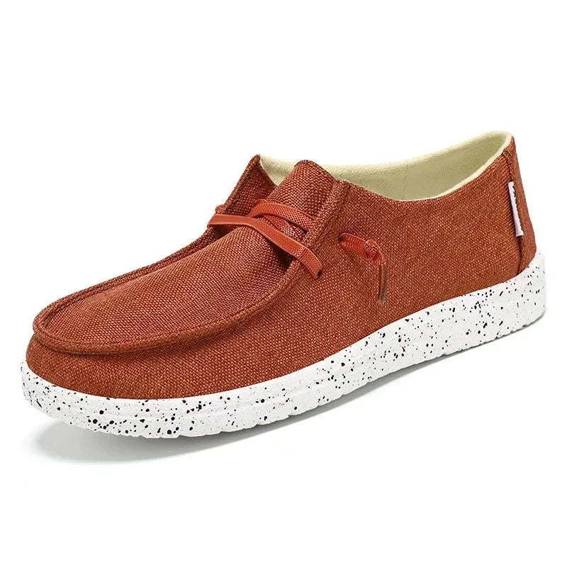Women's Wide Fit Canvas Lace-Up Sneakers