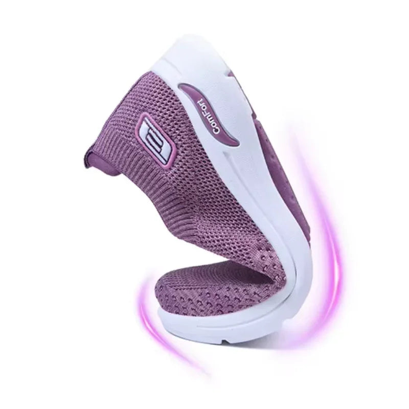 Women's Slip On Mesh Sneakers with Shock Absorbing Sole