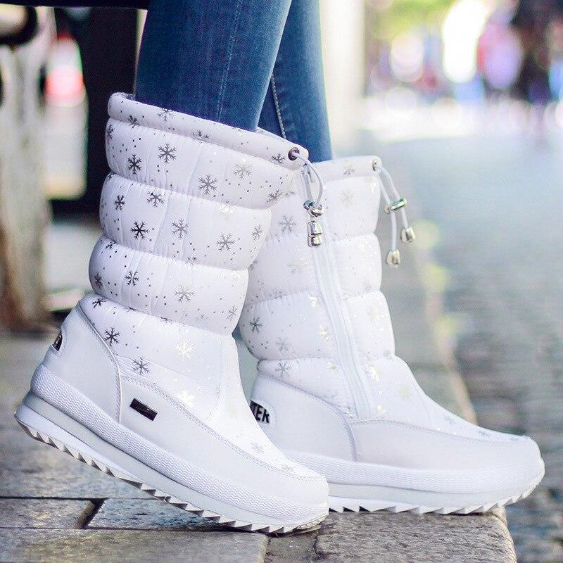 Women's Waterproof Platform Winter Boots