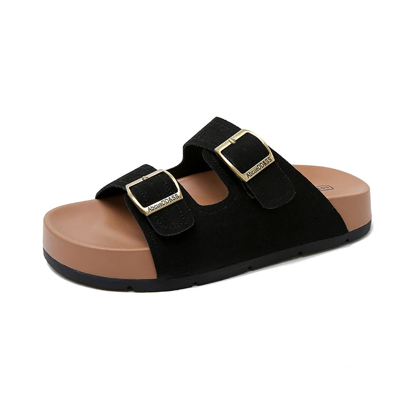 Flip Flops Open Toe Metal Buckle 9