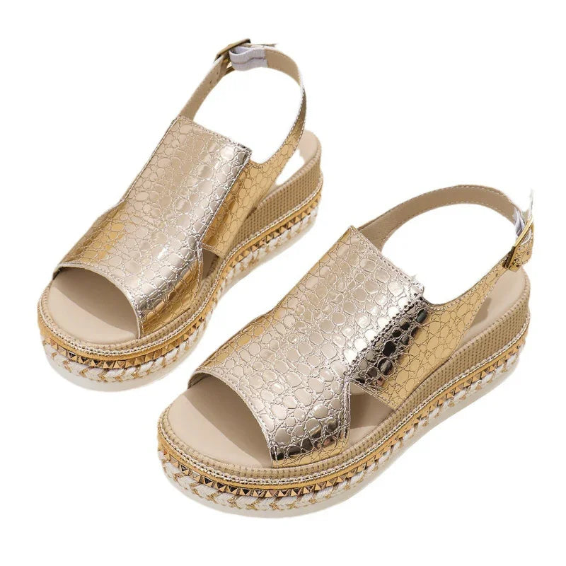 Orthopedic Chic Platform Sandals