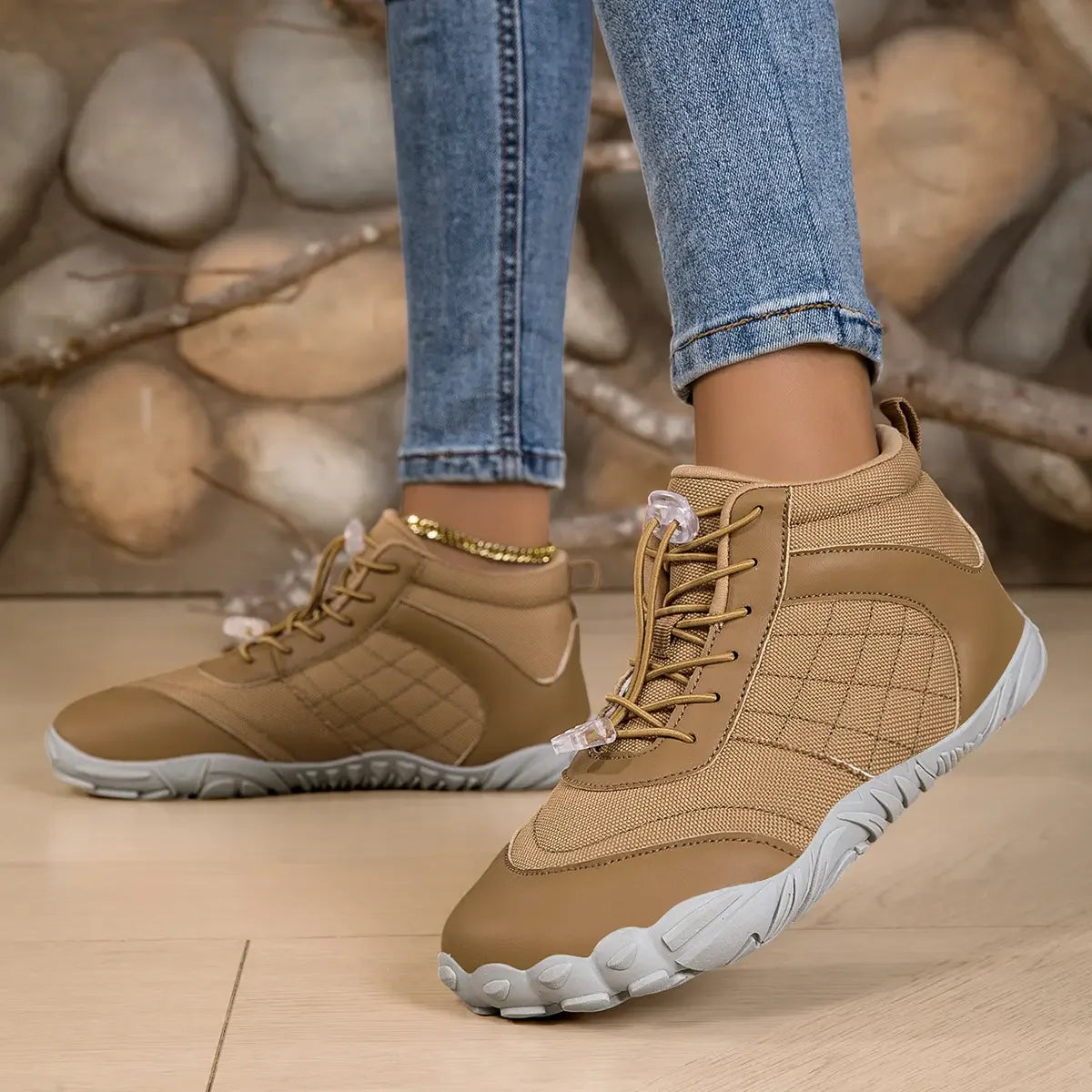 Women’s Casual Ankle Boots Slip On Flat Sole 6