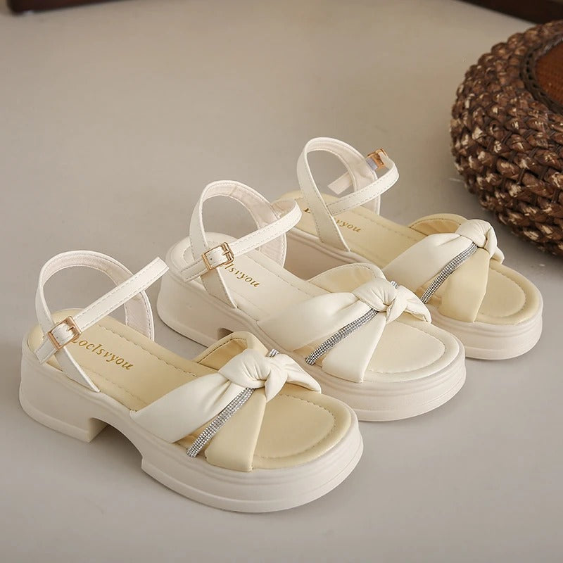 Women's Open Toe Sandals with Buckle Strap
