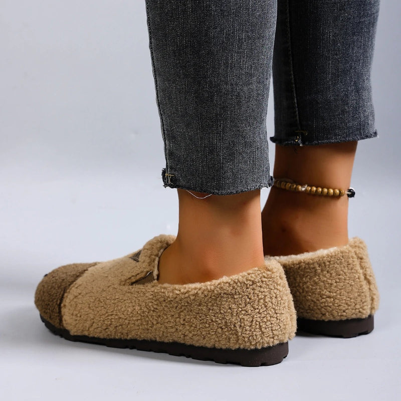 Women’s Warm Plush Lining Short Moccasins