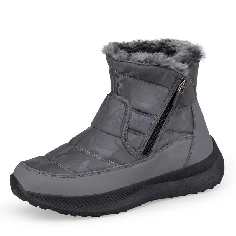 Ultra-Comfort Warm Lined Waterproof Winter Snow Boots - Plus Size