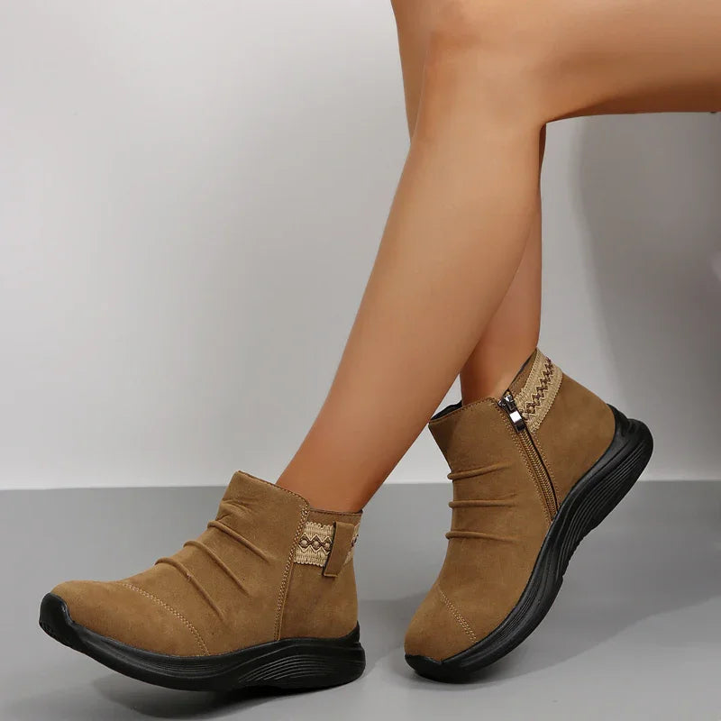Women’s Casual Martin Boots with Side Zipper
