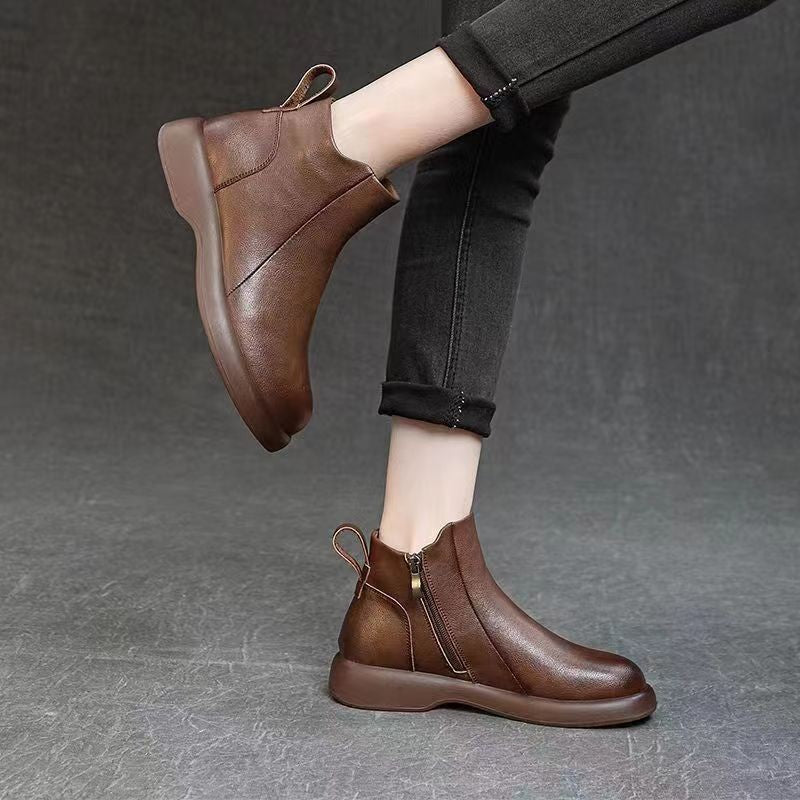 Elegant Women’s Ankle Boots with Anti-Slip Soft Sole