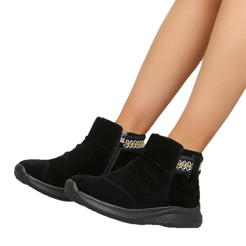 Women’s Casual Martin Boots with Side Zipper