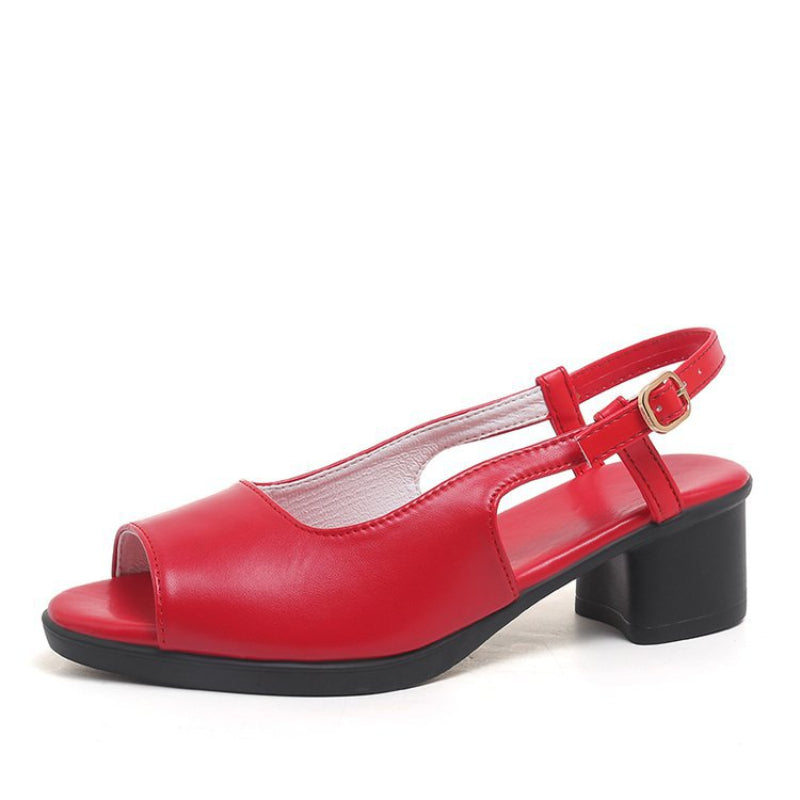Medium Heel Comfort Slingback Sandals for Women