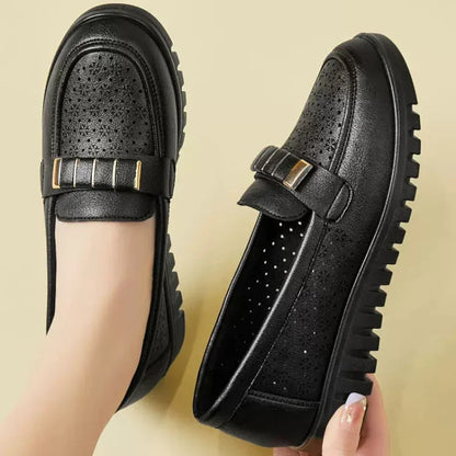 All-Day Comfort Perforated Slip-On Loafers for Women