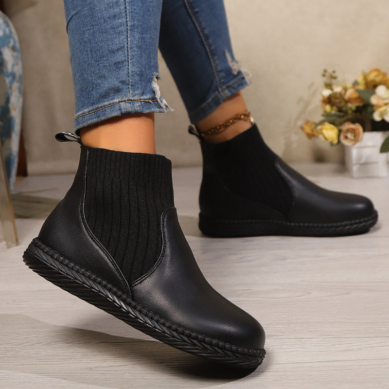 Round Toe Martin Boots for Bunions