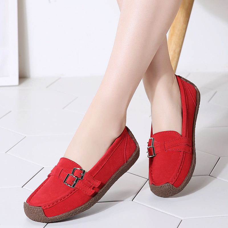 Casual Slip-On Leather Shoes for All-Day Comfort