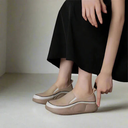 Modern Step Platform Loafers