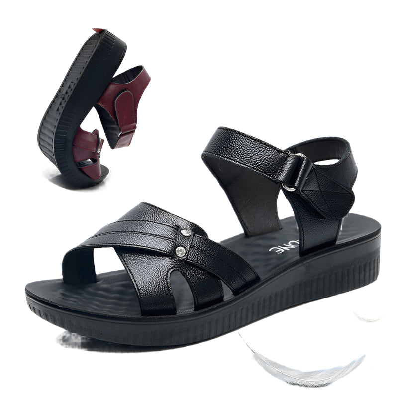 Air-Cushioned Leather Sandals for Maximum Comfort