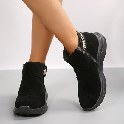 Women’s Casual Martin Boots with Side Zipper