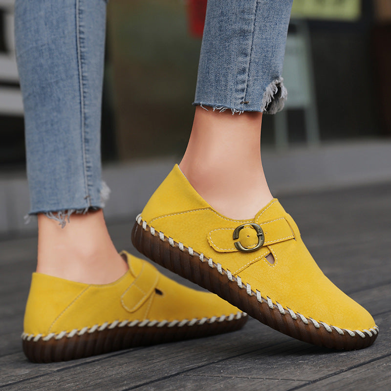 Soft Genuine Leather Slip-On Shoes