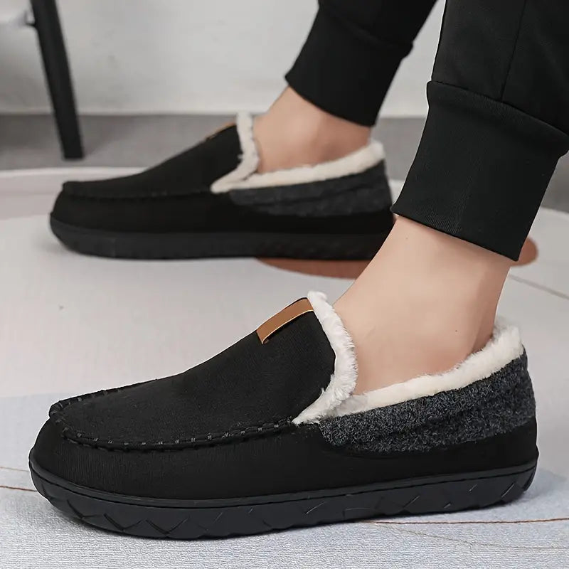 Orthopedic Slip-On Fleece-Lined Moccasins