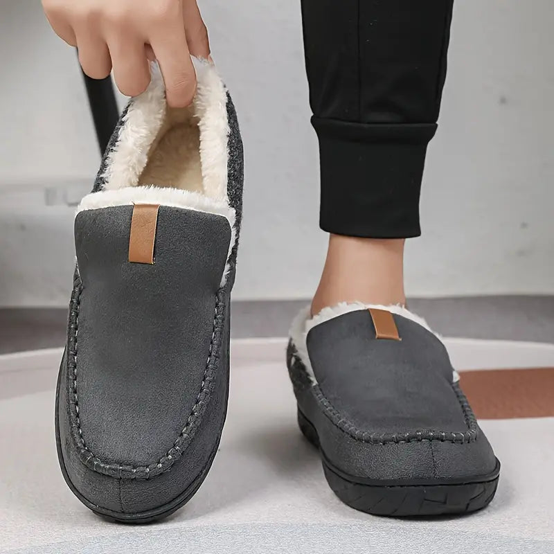 Orthopedic Slip-On Fleece-Lined Moccasins