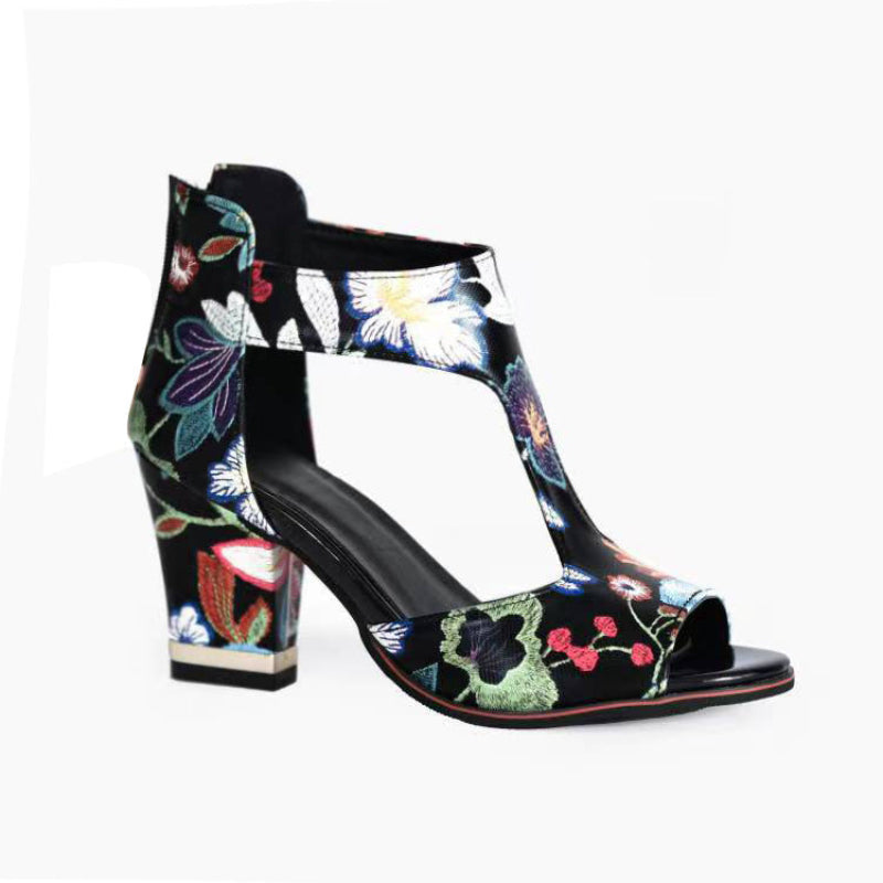 Orthopedic Comfort Square Heel Sandals