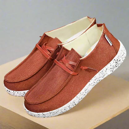Women's Wide Fit Canvas Lace-Up Sneakers