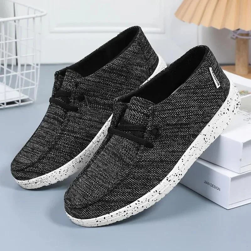 Women's Wide Fit Canvas Lace-Up Sneakers
