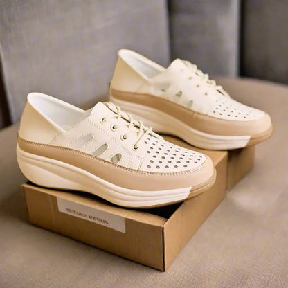 Healthy Walk Platform Wedge Sneakers