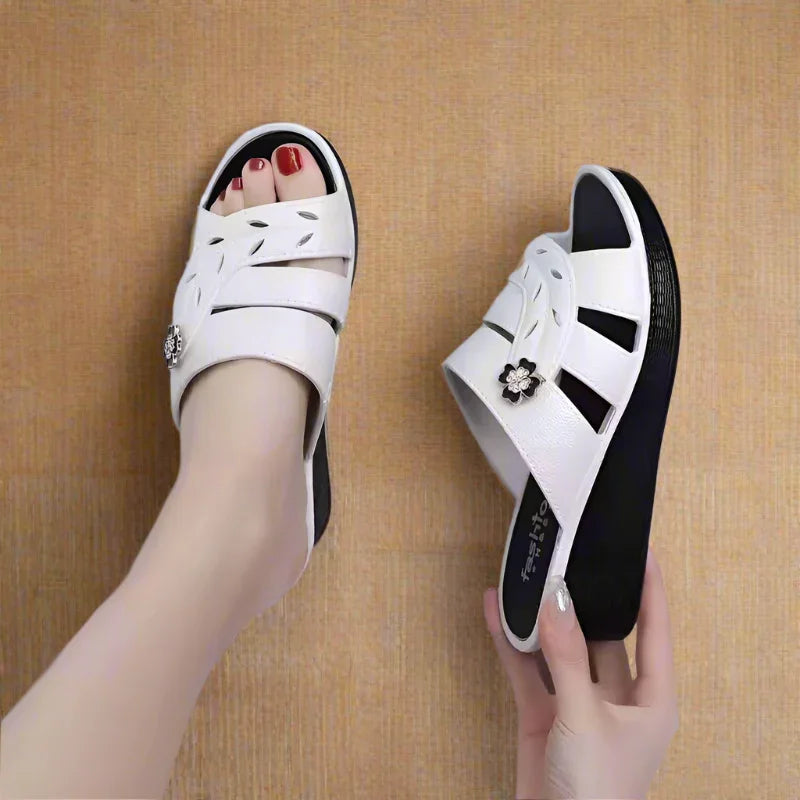 Elegant Motion Platform Sandals