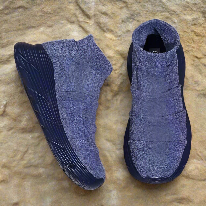 Cozy Fleece Comfort Sneakers with Arch Support and Wide Toe Space