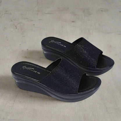 Thick Sole Wedge Heel Flip-Flops