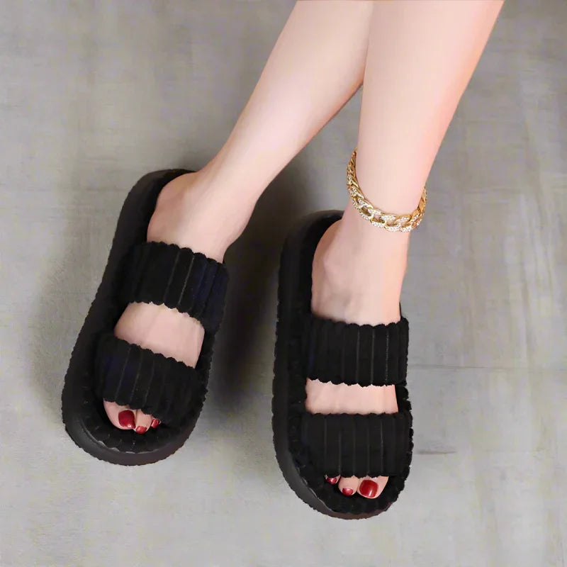 Orthopedic Double Strap Platform Sandals