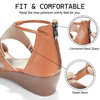 Low Platform Relaxed Walk Wedges