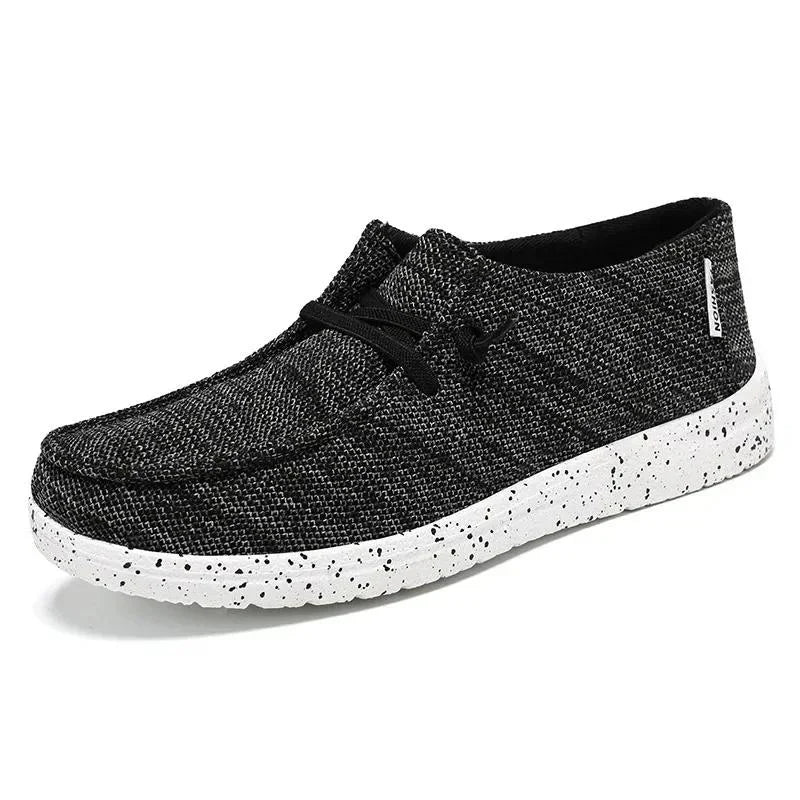 Women's Wide Fit Canvas Lace-Up Sneakers
