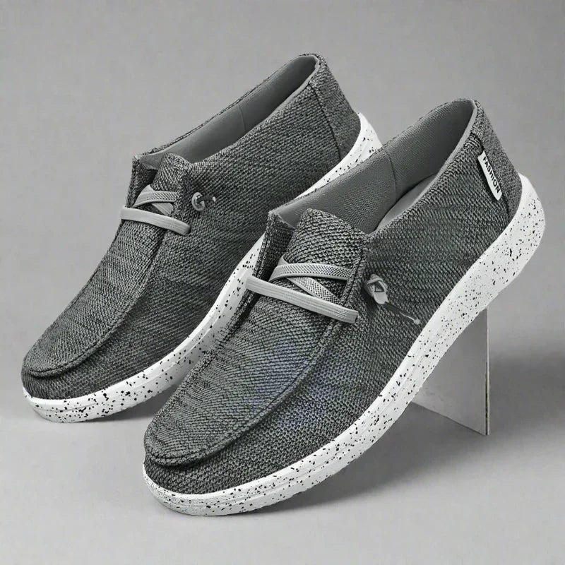 Women's Wide Fit Canvas Lace-Up Sneakers