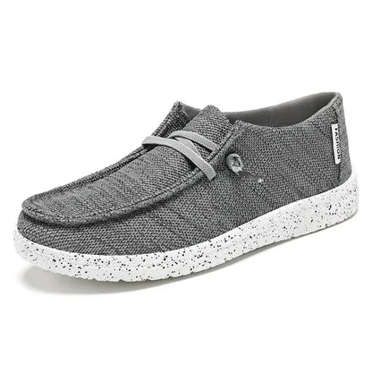 Women's Wide Fit Canvas Lace-Up Sneakers