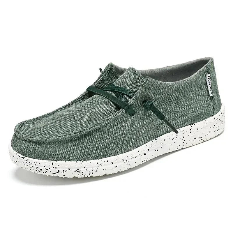 Women's Wide Fit Canvas Lace-Up Sneakers