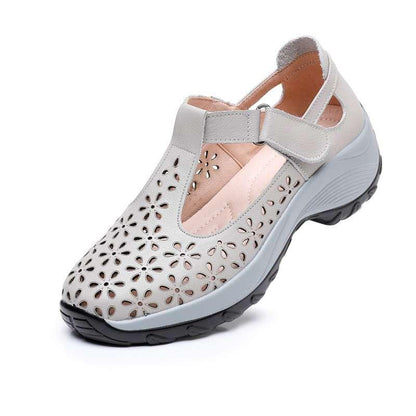 Women’s Perforated Closed Toe Comfort Sandals