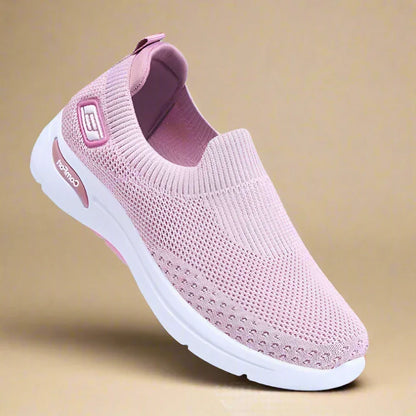 Women's Slip On Mesh Sneakers with Shock Absorbing Sole