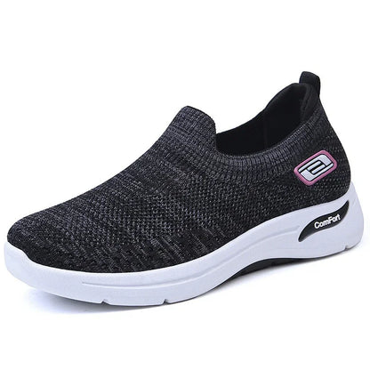 Women's Slip On Mesh Sneakers with Shock Absorbing Sole