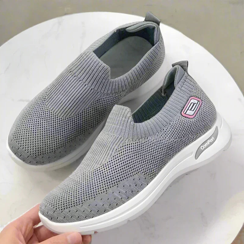 Women's Slip On Mesh Sneakers with Shock Absorbing Sole