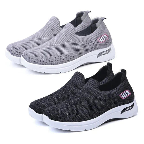 Women's Slip On Mesh Sneakers with Shock Absorbing Sole