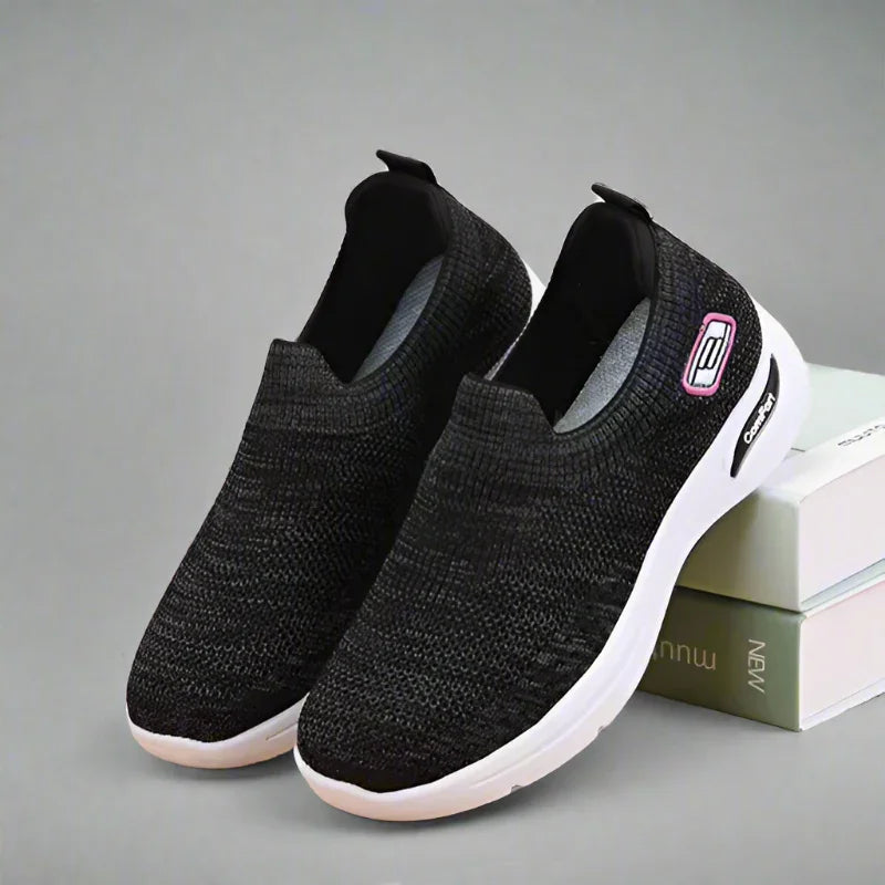 Women's Slip On Mesh Sneakers with Shock Absorbing Sole
