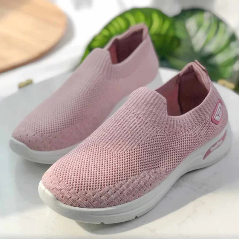 Women's Slip On Mesh Sneakers with Shock Absorbing Sole