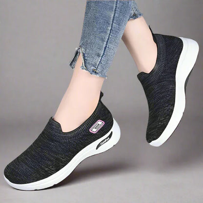 Women's Slip On Mesh Sneakers with Shock Absorbing Sole