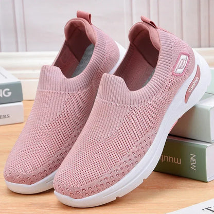 Women's Slip On Mesh Sneakers with Shock Absorbing Sole