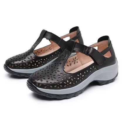 Women’s Perforated Closed Toe Comfort Sandals