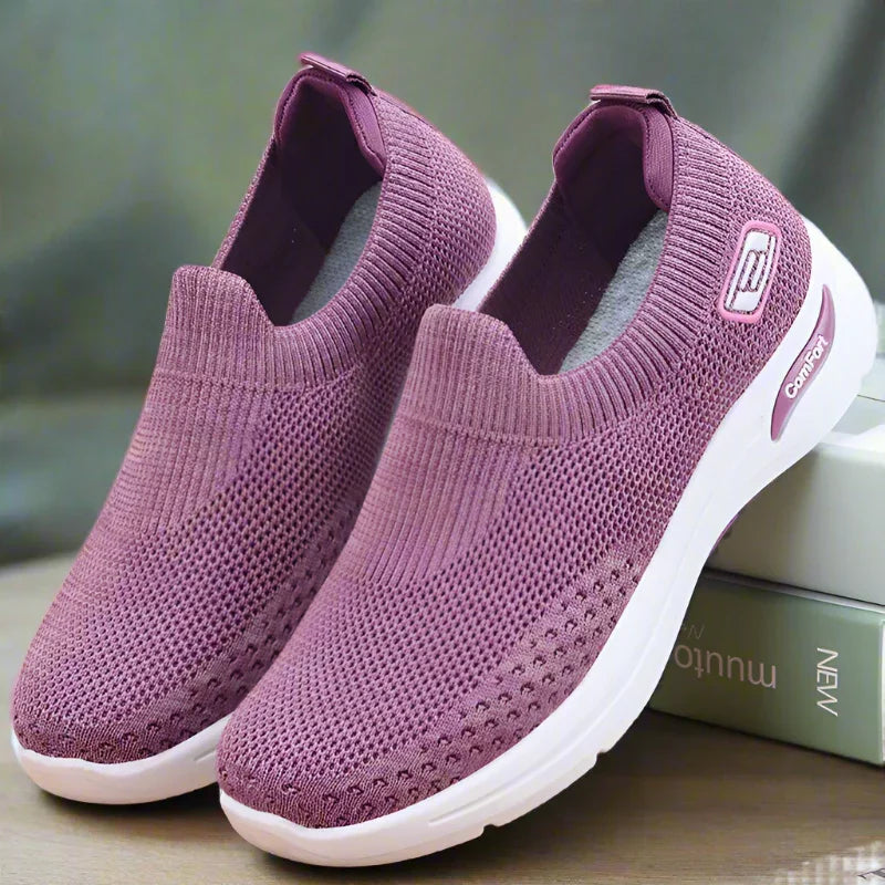 Women's Slip On Mesh Sneakers with Shock Absorbing Sole