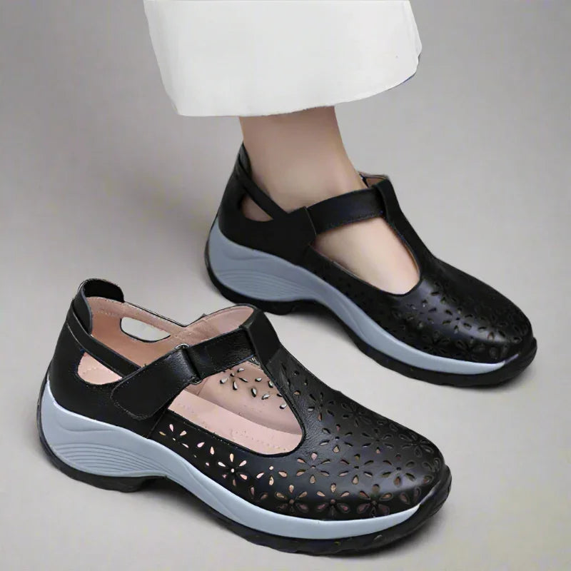 Women’s Perforated Closed Toe Comfort Sandals