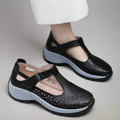 Women’s Perforated Closed Toe Comfort Sandals