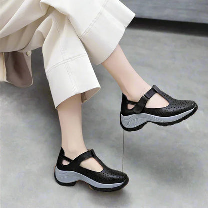 Women’s Perforated Closed Toe Comfort Sandals