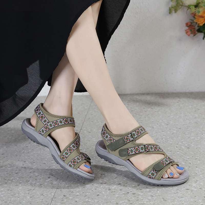 Supportive Walking Sandals with Ankle Strap